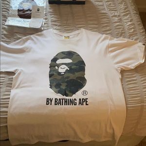 Bape white t shirt Copped from new york Soho.